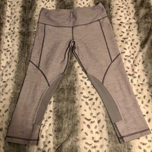 Gray Lululemon workout pants